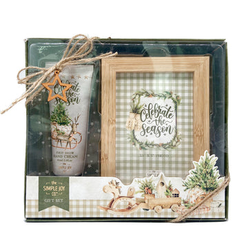 Hand Cream & Photo Frame Gift Set, Set of 2